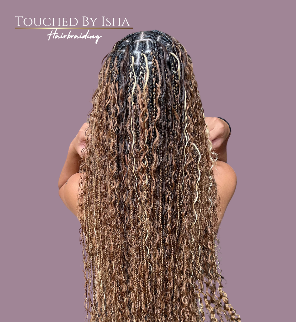 Bohemian Knotless Braids (medium)